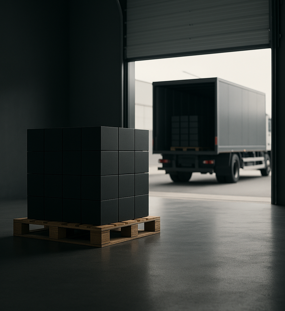 a pallet with some boxes on it