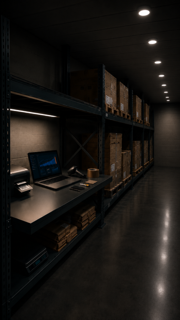 Warehouse aisle